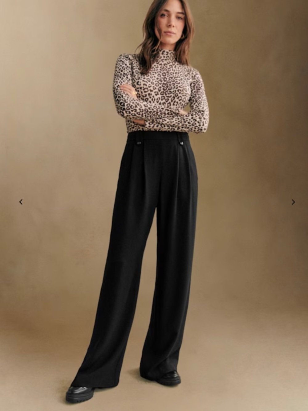 NWT Sezane Loulou Trousers in Black (size 42, L)